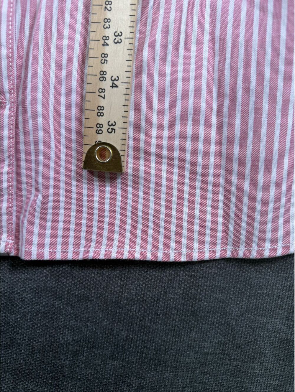 U.S. Polo Assn. Pink and White Striped Shirt Dress with Belt XL - Picture 2 of 6